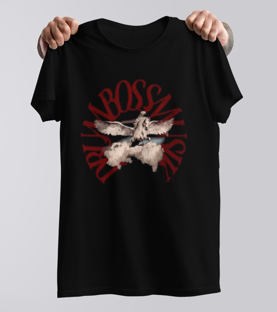 No Bad Vibes Drum Boss Musik Pegasus Clouds T-Shirt