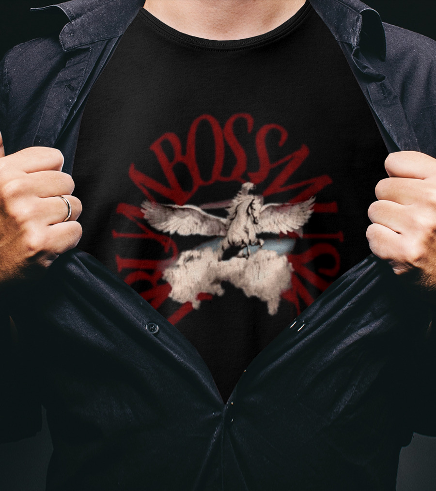 No Bad Vibes Drum Boss Musik Pegasus Clouds T-Shirt