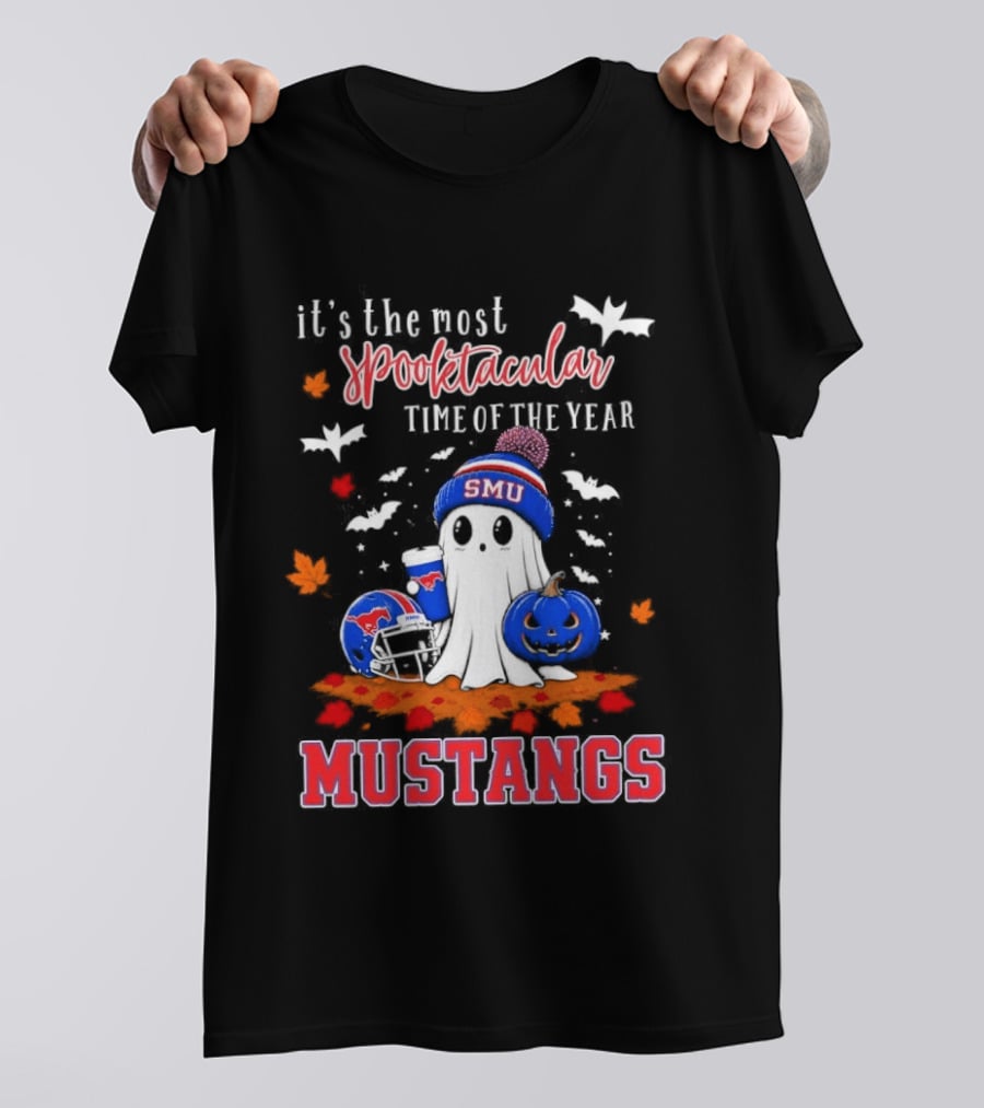 It's The Most Spooktacular Time Of The Year SMU Mustangs Halloween T-Shirt