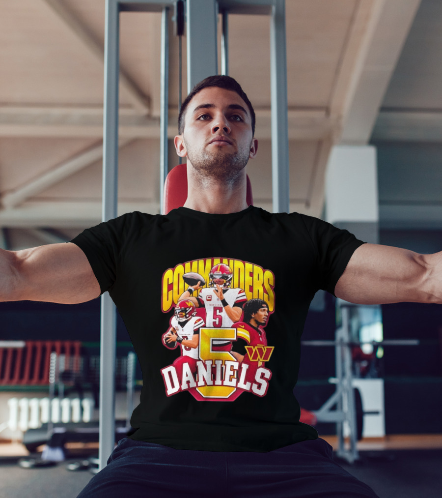 Commanders Jayden Daniels 5 Washington Football T-Shirt