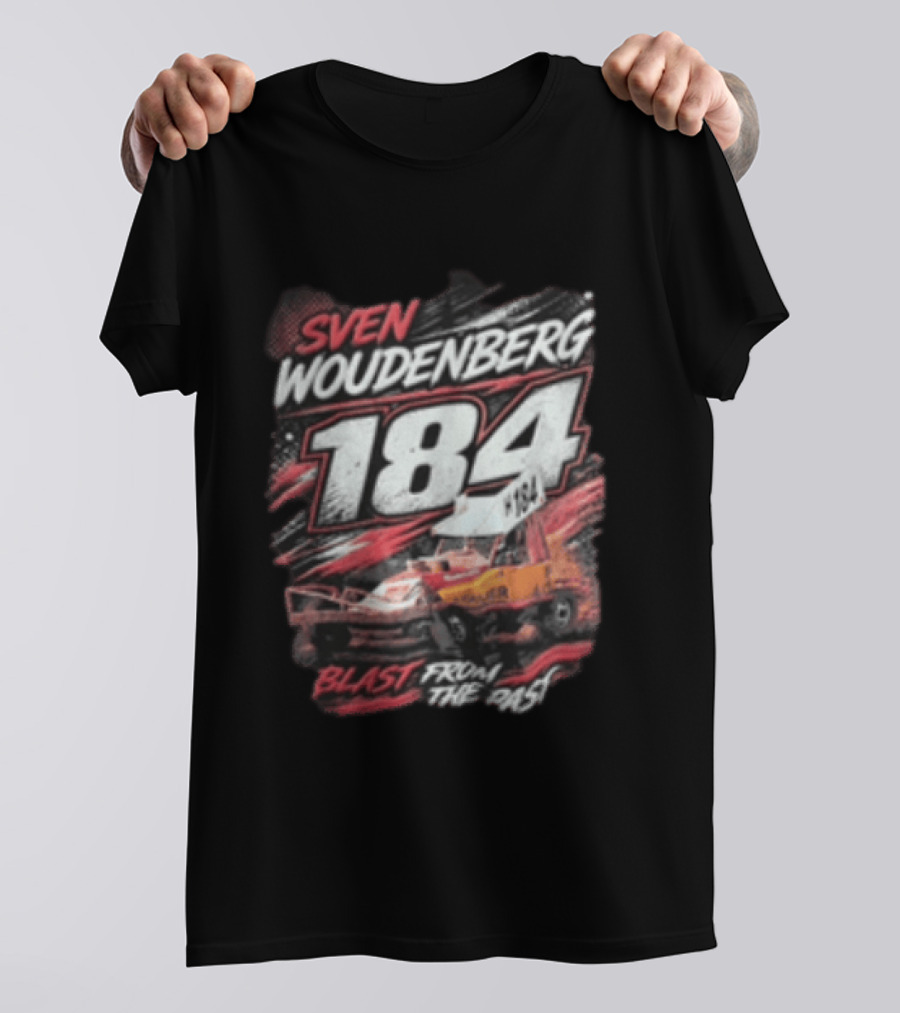 Sven Woudenberg 184 Blast From The Past Stock Car Racing Vehicle Dirt Track T-Shirt
