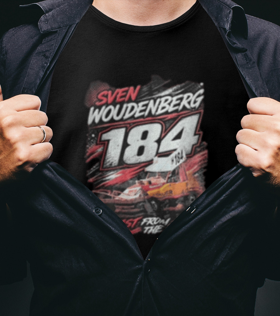 Sven Woudenberg 184 Blast From The Past Stock Car Racing Vehicle Dirt Track T-Shirt