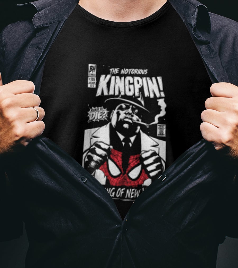 The Notorious Kingpin King Of New York Ready To Die Comics BH Music Big T-Shirt