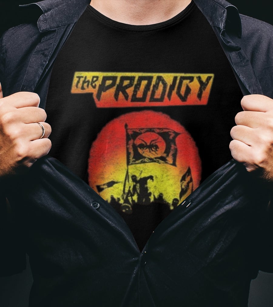 The Prodigy Warrior's Dance Event Ant Silhouette Flag T-Shirt