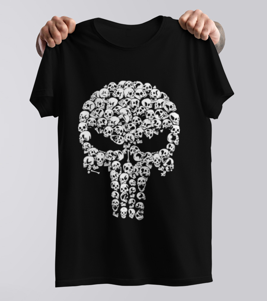 The Punisher Skull Made Of Bullets T-Shirt