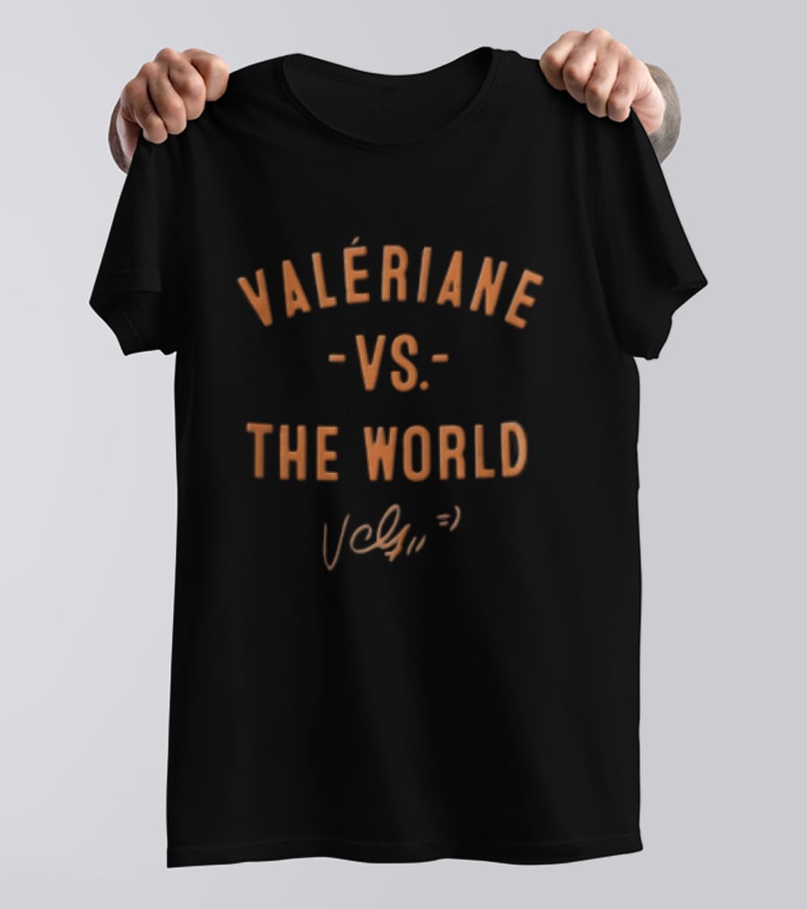 Valeriane VS The World Bold Orange Signature T-Shirt