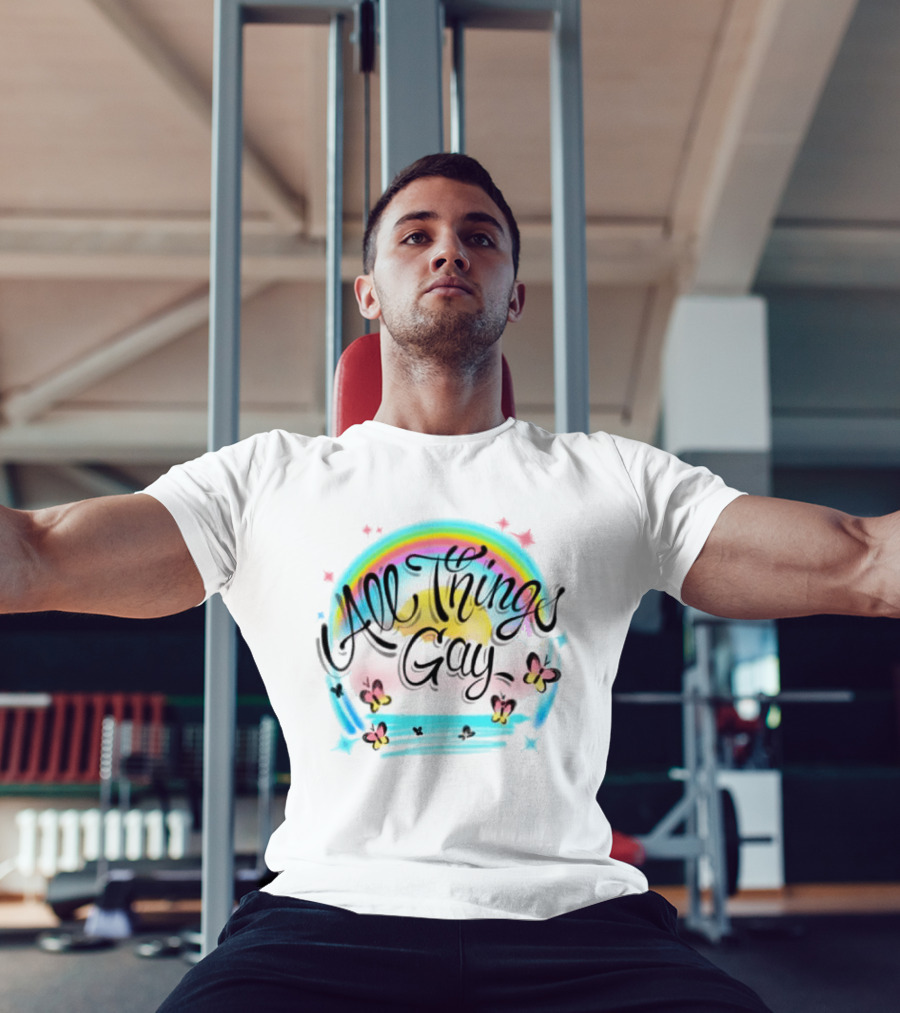 All Things Gay Rainbow Butterflies Festival Baby T-Shirt