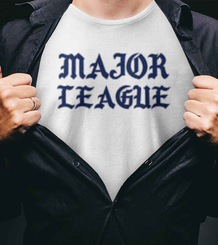 Born X Raised MLB Major League White T-Shirt