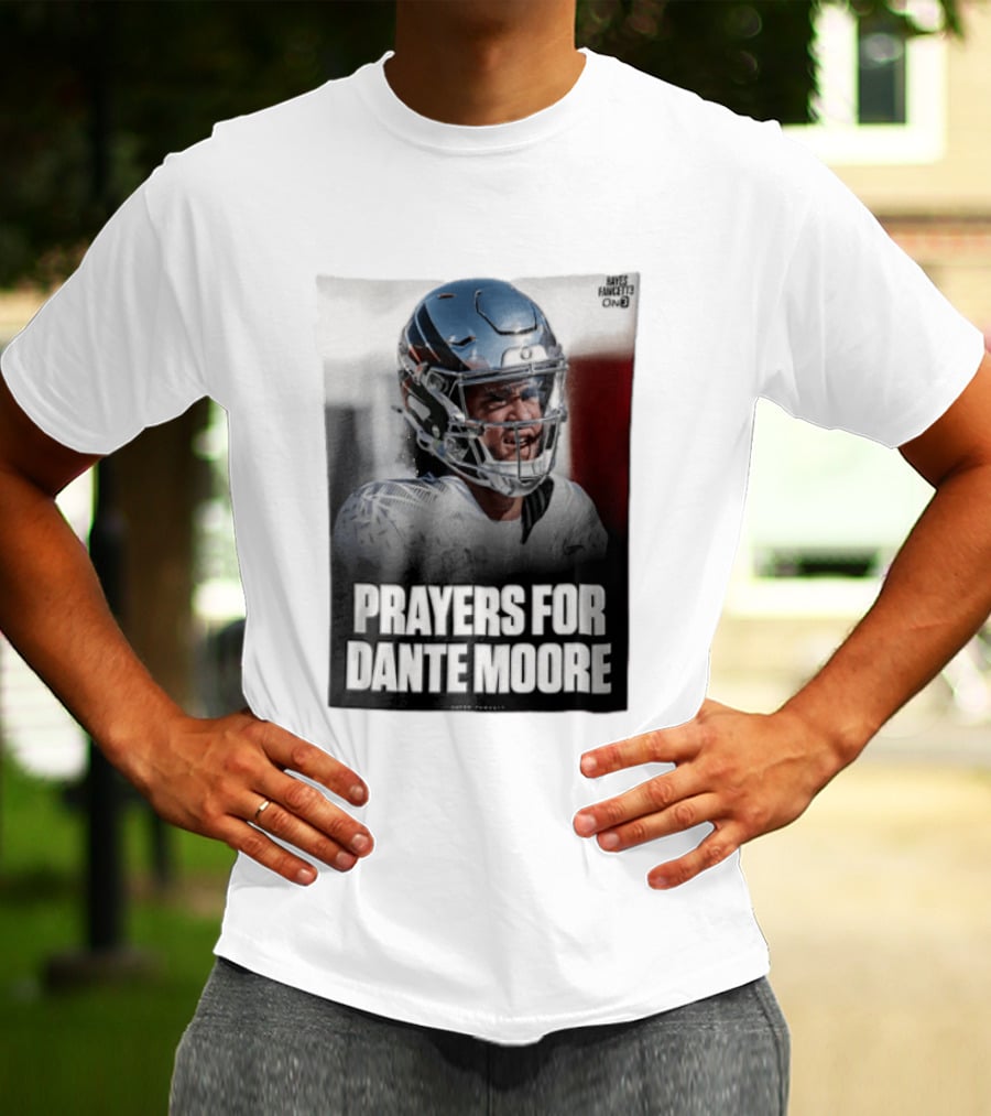 Prayers For Dante Moore Oregon Ducks Football Helmet T-Shirt