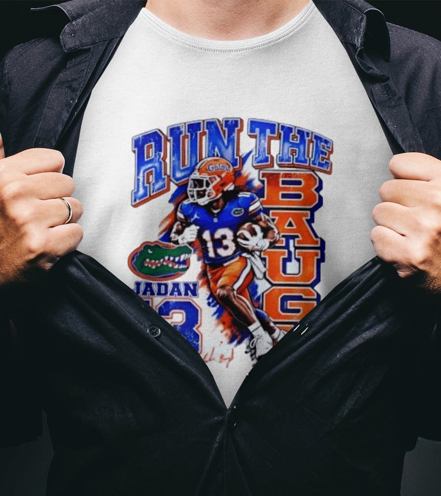 Florida Gators Jadan Baugh Run The Baugh 13 T-Shirt