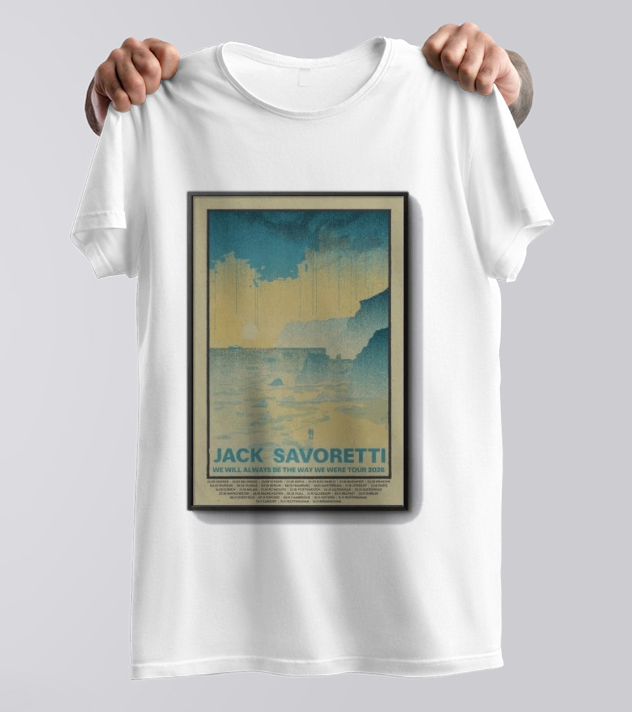 Jack Savoretti We Will Always Be The Way We Were Tour 2026 Scenic Coast T-Shirt