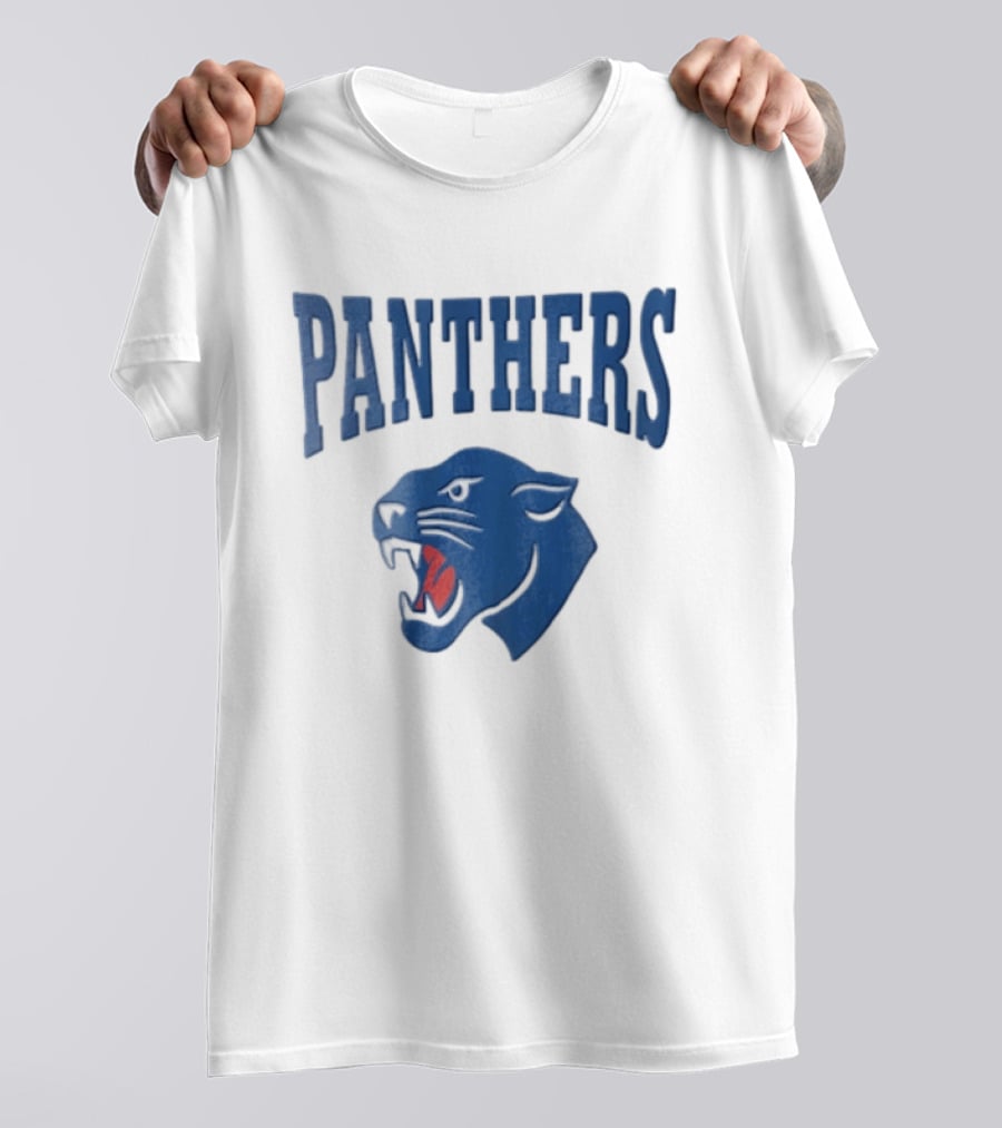 Panthers Blue Panther Head T-Shirt