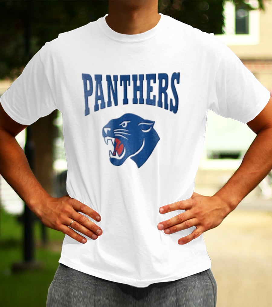 Panthers Blue Panther Head T-Shirt