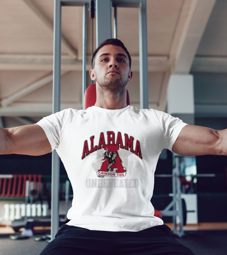 Undefeated Alabama Crimson Tide Elephant Letter A T-Shirt