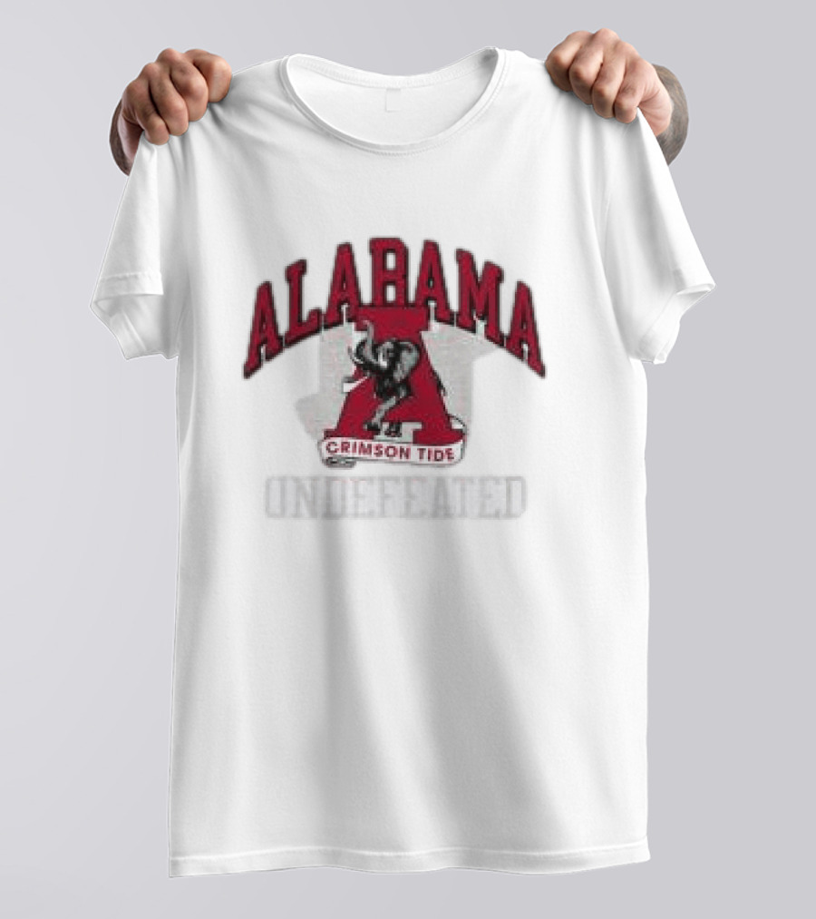 Undefeated Alabama Crimson Tide Elephant Letter A T-Shirt