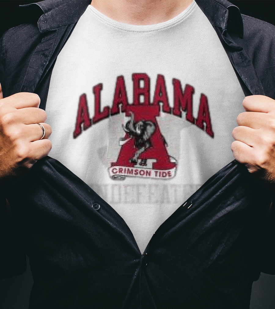Undefeated Alabama Crimson Tide Elephant Letter A T-Shirt