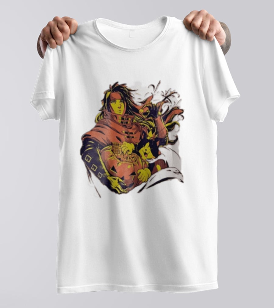 Vincent Valentine Cait Sith Halloween Pumpkin Final Fantasy T-Shirt