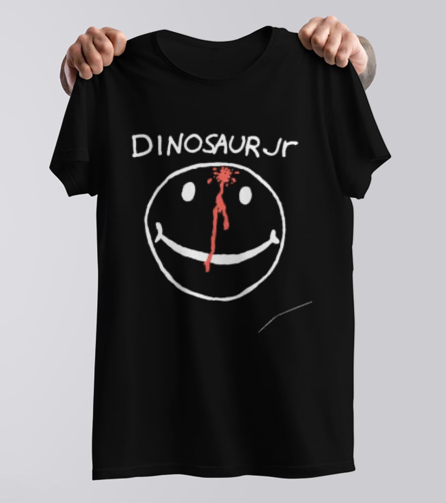 Carpetco Store Dinosaur Jr Smiley Black Face T-Shirt