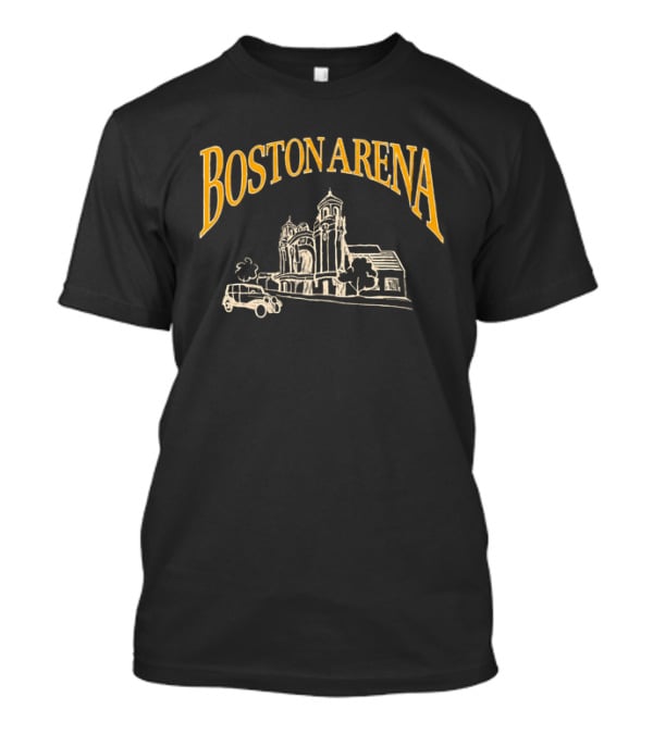 David Pastrnak Boston Arena Historic Venue Architecture T-Shirt