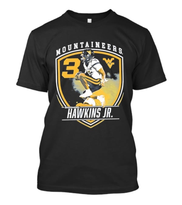 Mountaineers Hawkins Jr. 3 West Virginia WV T-Shirt