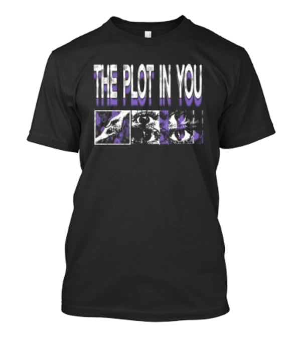 The Plot In You Closure Skull Purple White T-Shirt
