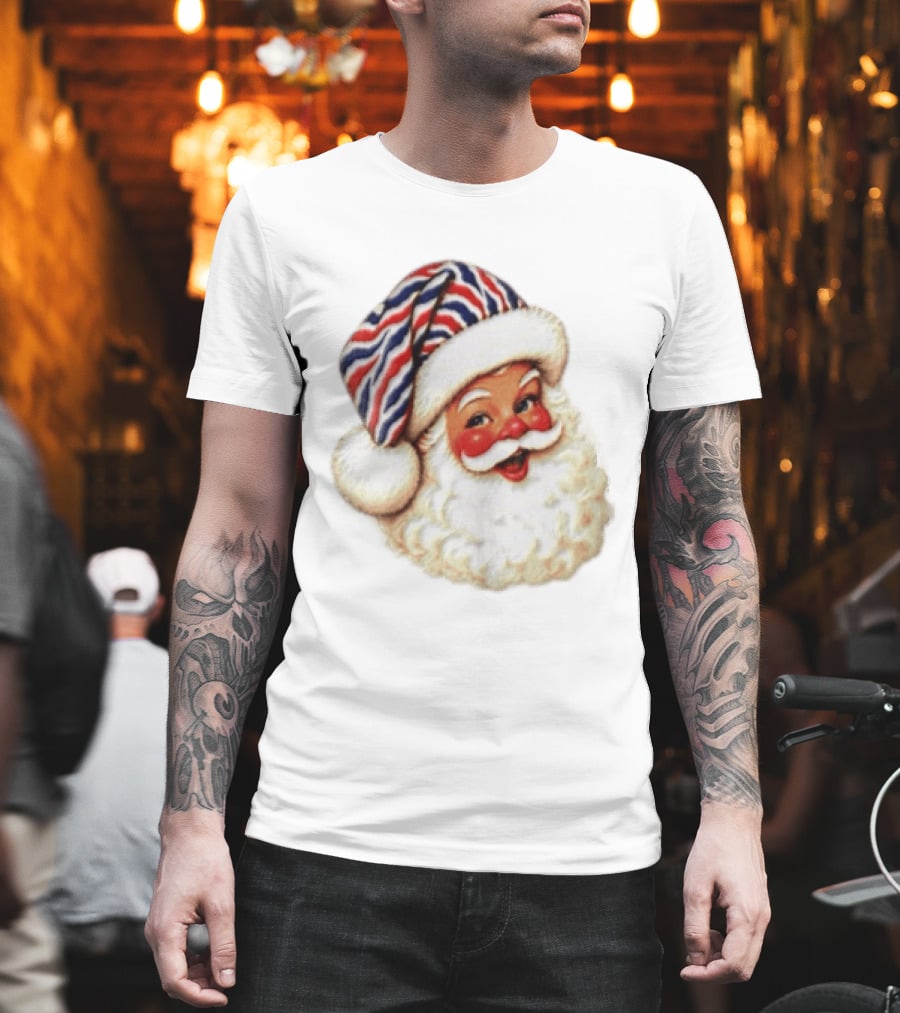 Buffalo Santa Christmas Holiday Vintage Cheerful Festive T-Shirt