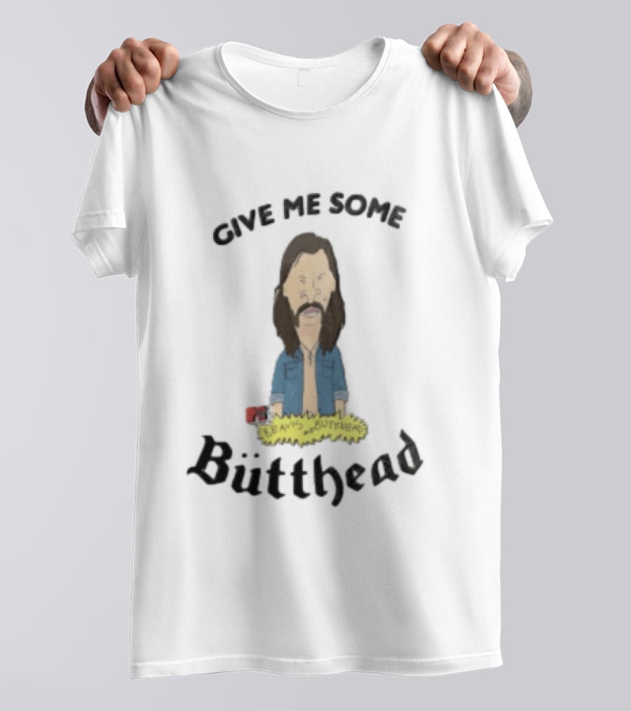 Give Me Some MTV Beavis And Butt Head Butthead Cartoon Long Brown T-Shirt