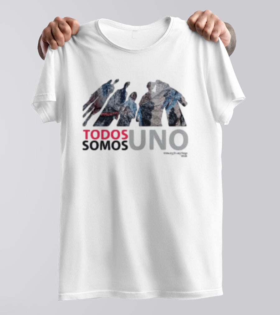 Todos Somos Uno Unity Peaceful Figures T-Shirt