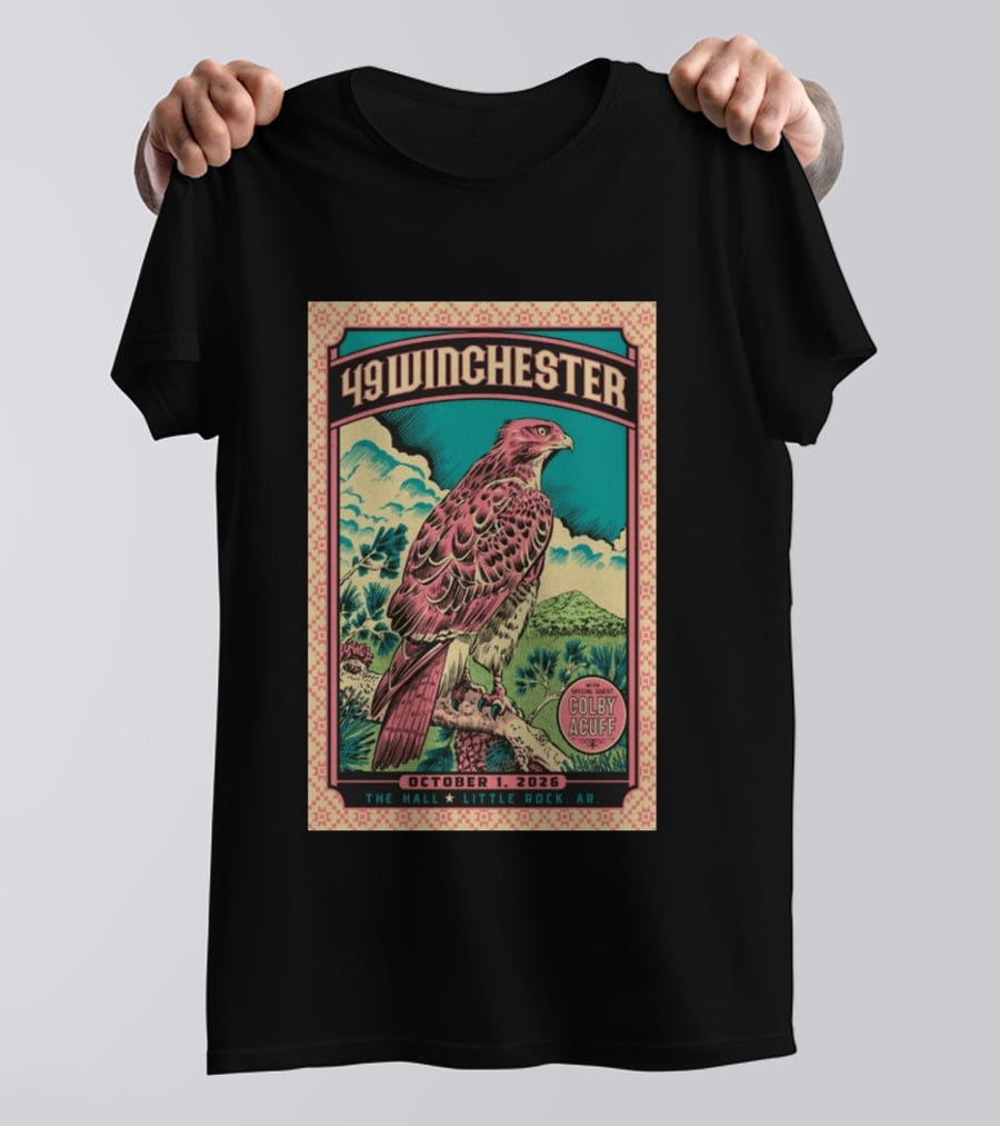 49 Winchester Little Rock October 1 2026 Special Guest Colby Acuff T-Shirt