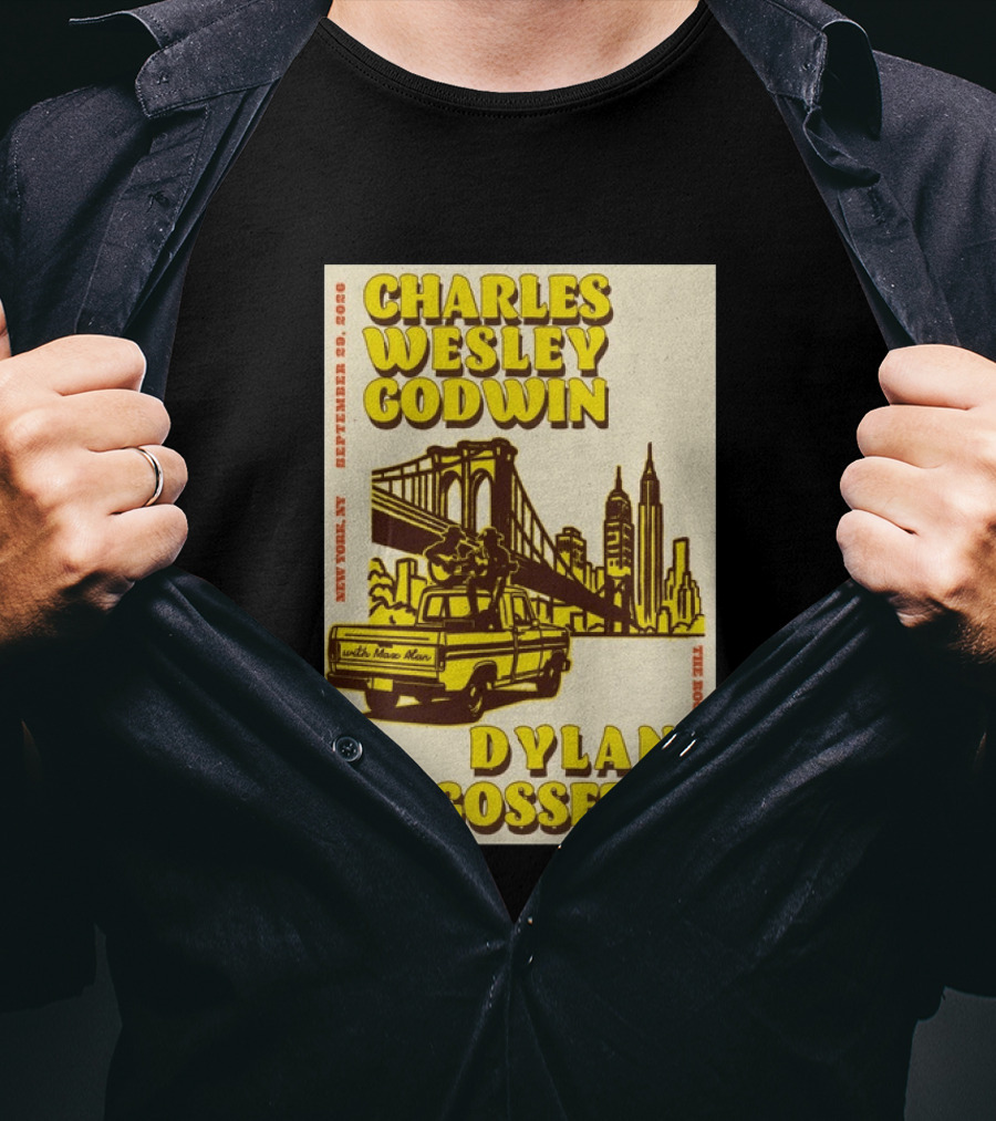 Charles Wesley Godwin Rooftop Pier 17 New York September 2026 Dylan Gossett T-Shirt