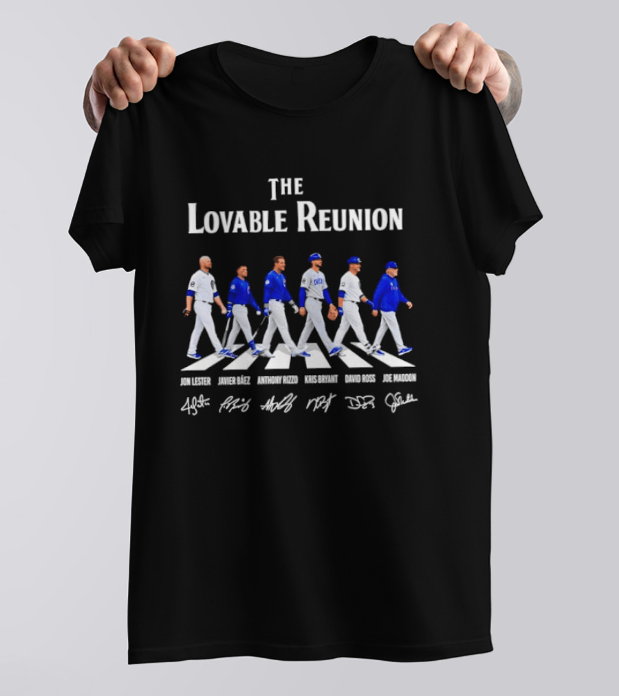 Chicago Cubs The Lovable Reunion Abbey Road Baseball Legends T-Shirt