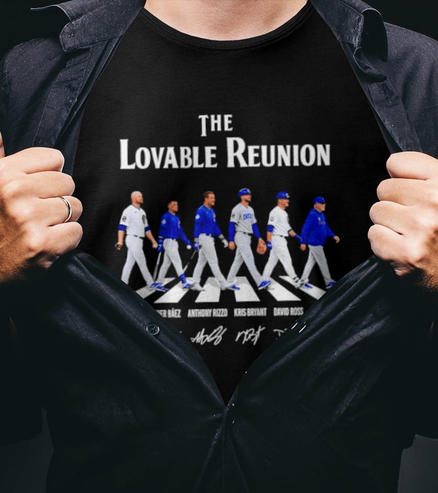 Chicago Cubs The Lovable Reunion Abbey Road Baseball Legends T-Shirt