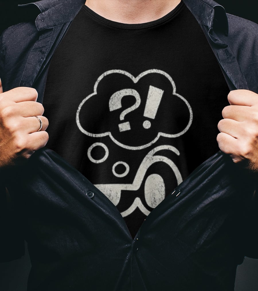 Clooless Athletics Club Glitchy Expression Simplistic T-Shirt