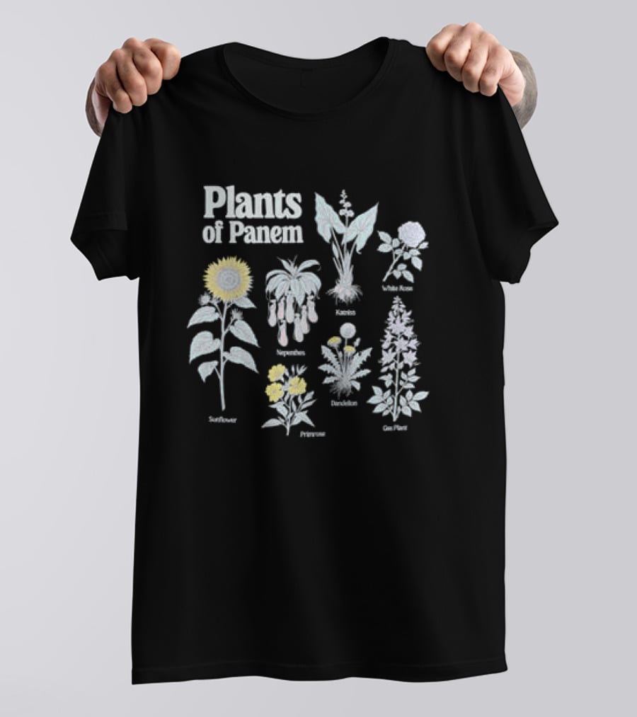 Plants Of Panem Sunflower Rue Primrose Katniss Dandelion Nightlock T-Shirt