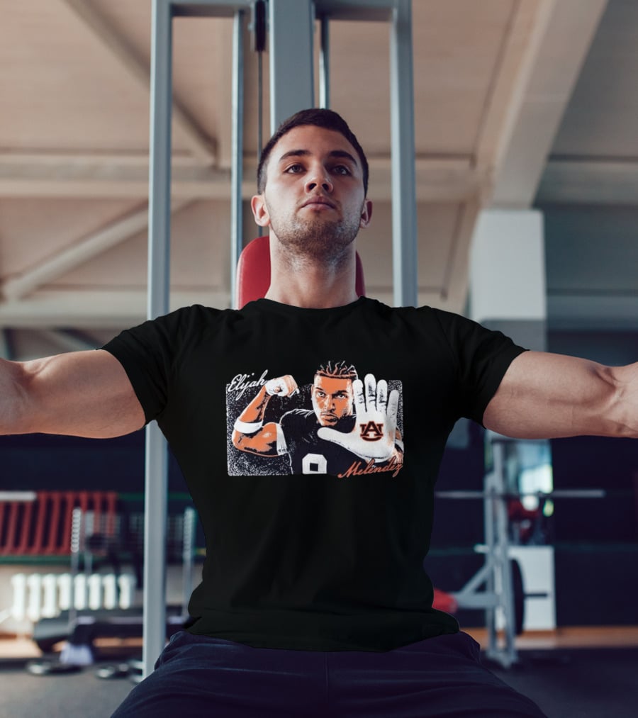 Elijah Melendez Auburn Tigers Football AU Hand Gesture T-Shirt