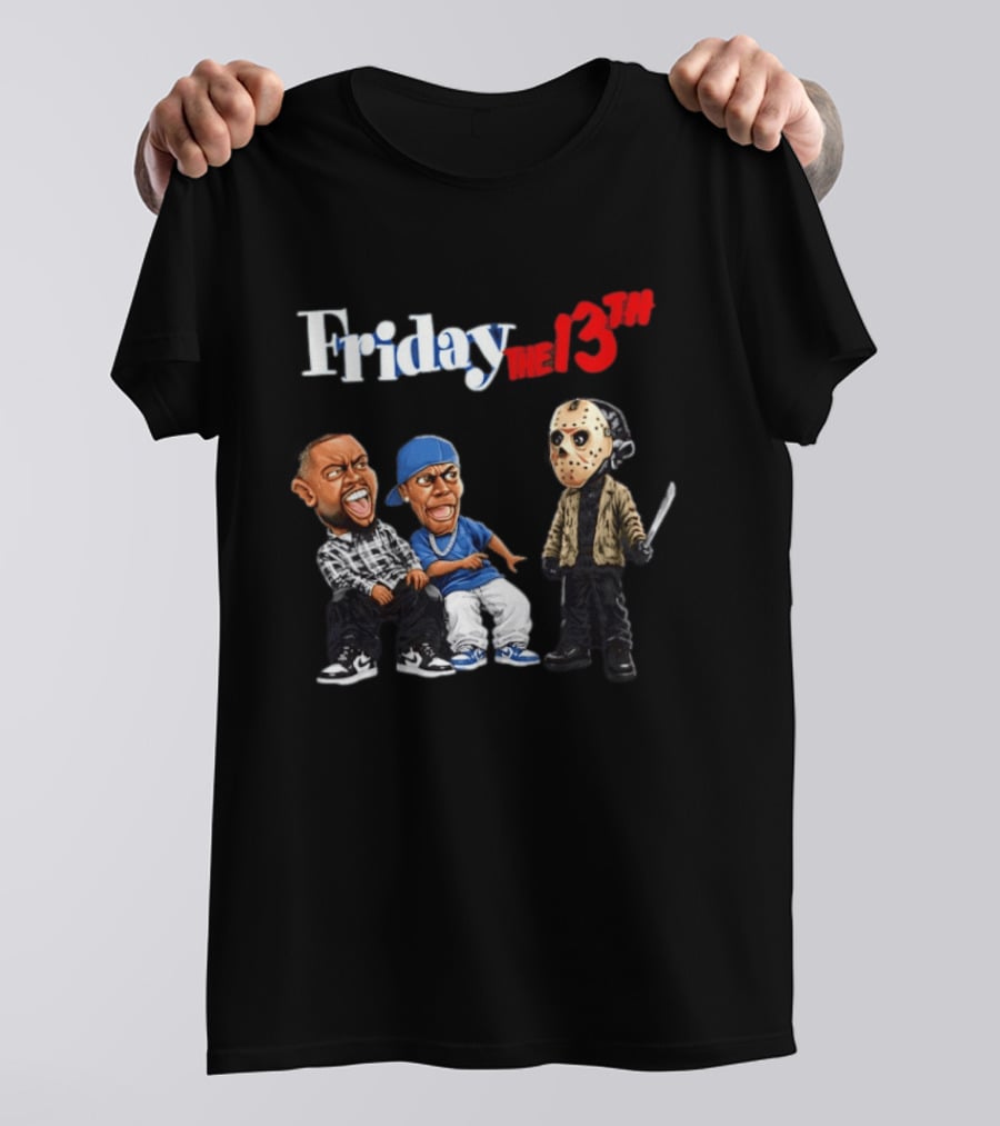 Friday The 13th Character Mashup Halloween 2026 Damnnnn Meme T-Shirt