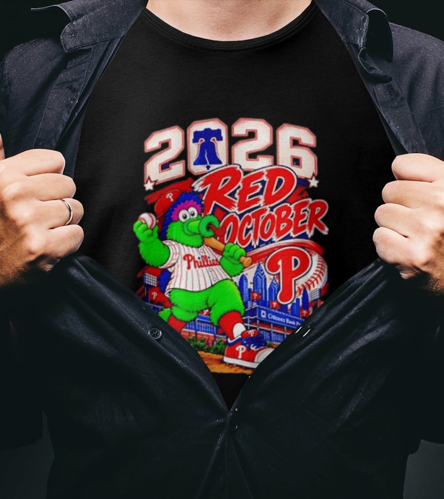 Philadelphia Phillies 2026 Red October Citizens Bank Park Postseason T-Shirt