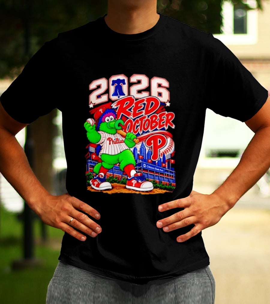 Philadelphia Phillies 2026 Red October Citizens Bank Park Postseason T-Shirt