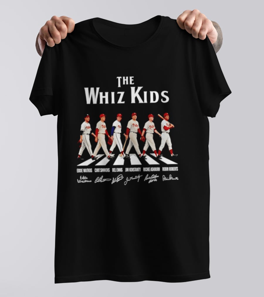 Philadelphia Phillies The Whiz Kids Abbey Road Baseball Legends T-Shirt