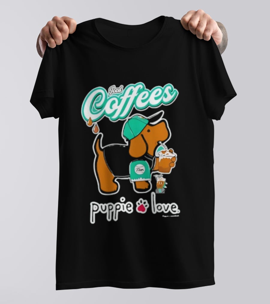 Puppie Love Iced Coffees Pup Kelly T-Shirt