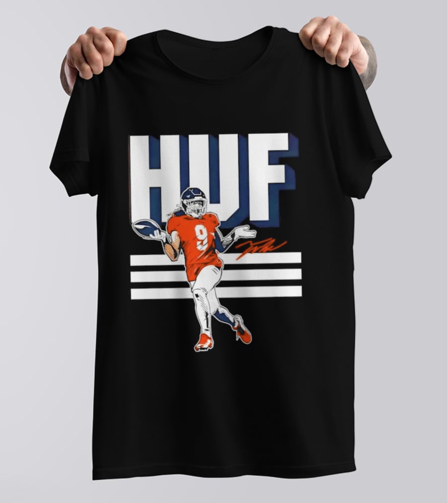 Denver Broncos Football HUF Hufanga 9 Jersey T-Shirt