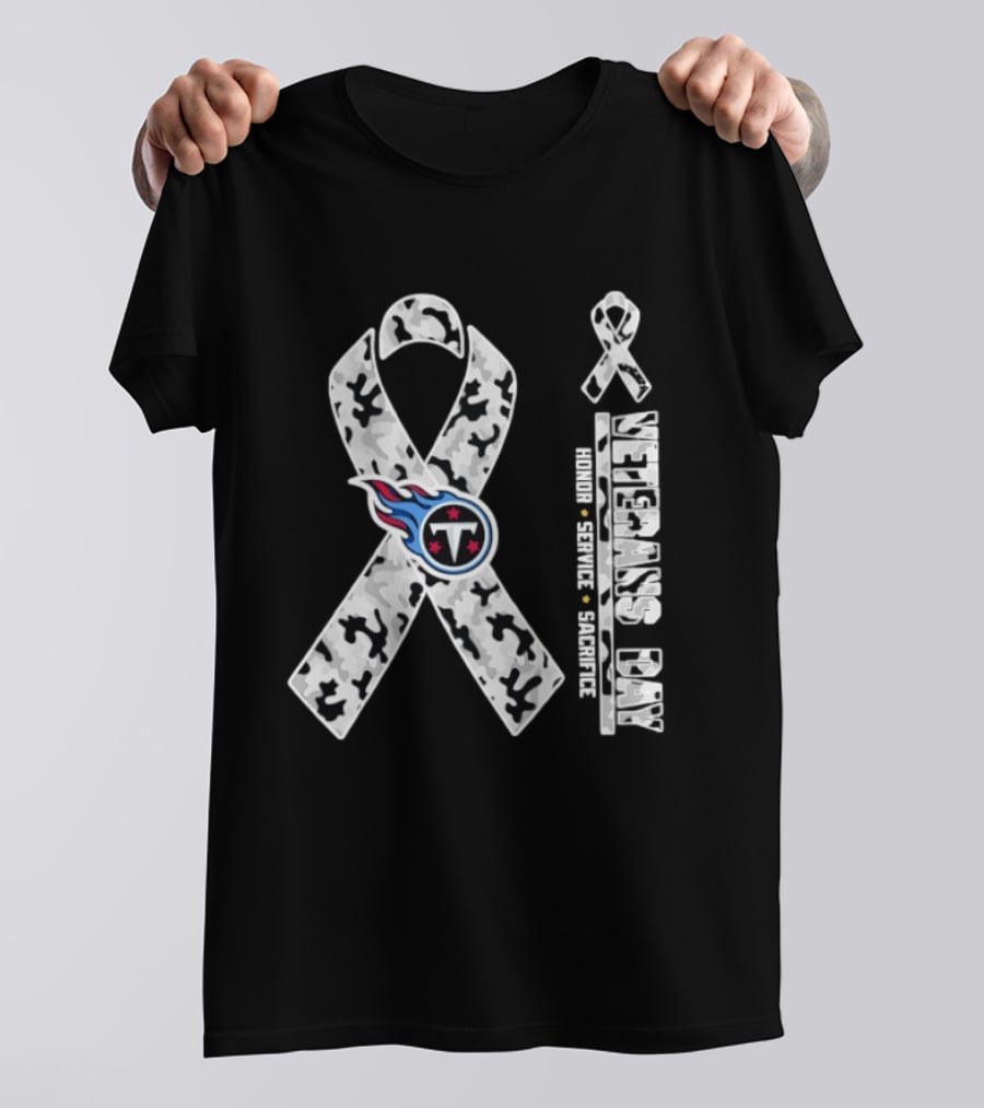 Tennessee Titans X Veterans Day 2026 Honor Service Sacrifice T-Shirt