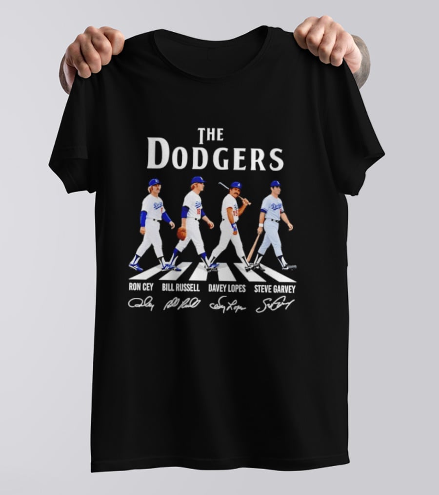 The Dodgers Don Sutton Ron Cey Davey Lopes Steve Garvey Abbey Road T-Shirt