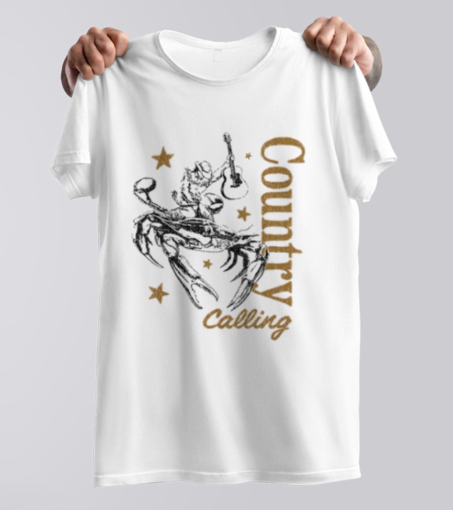 Country Calling Festival 2026 Ocean City Maryland Crab Cowboy Stars T-Shirt