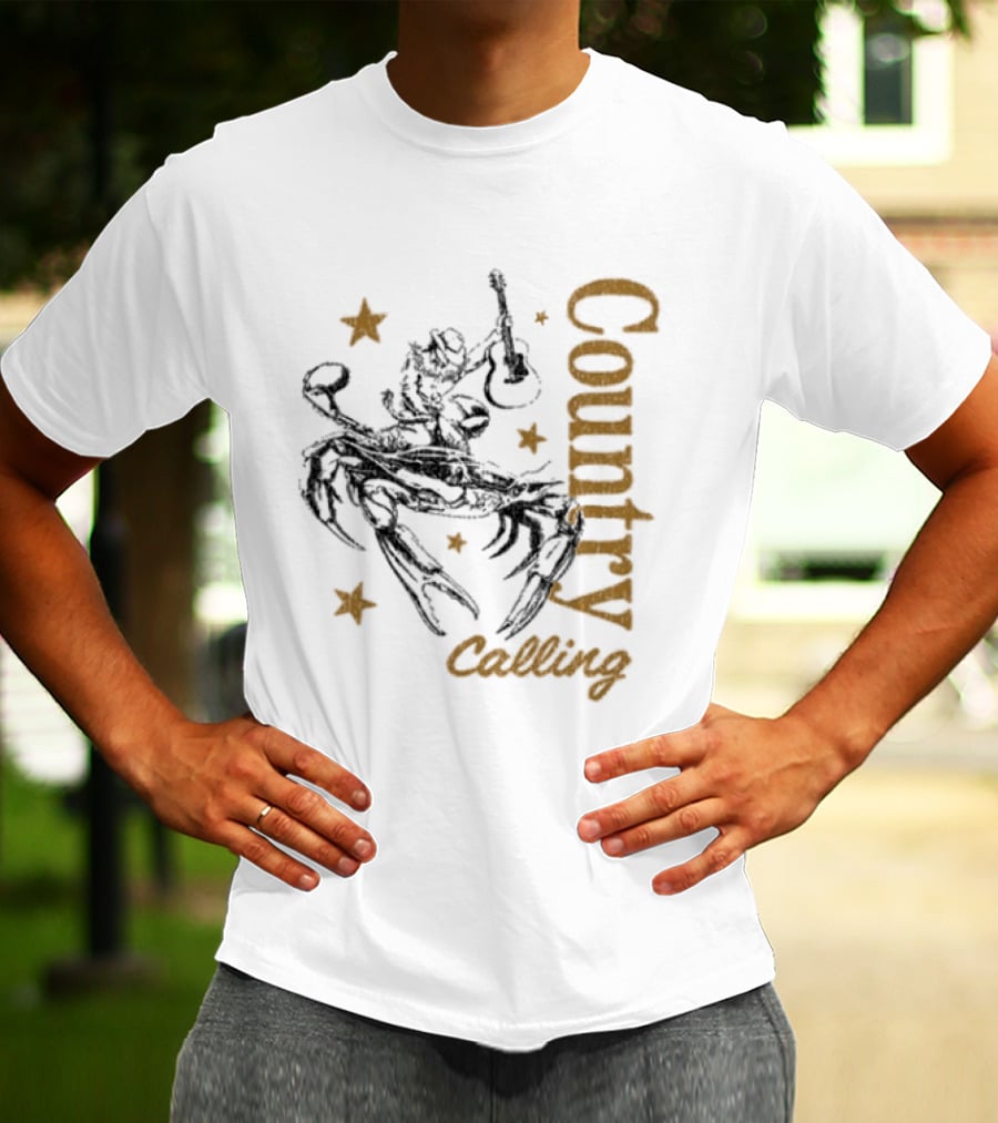 Country Calling Festival 2026 Ocean City Maryland Crab Cowboy Stars T-Shirt