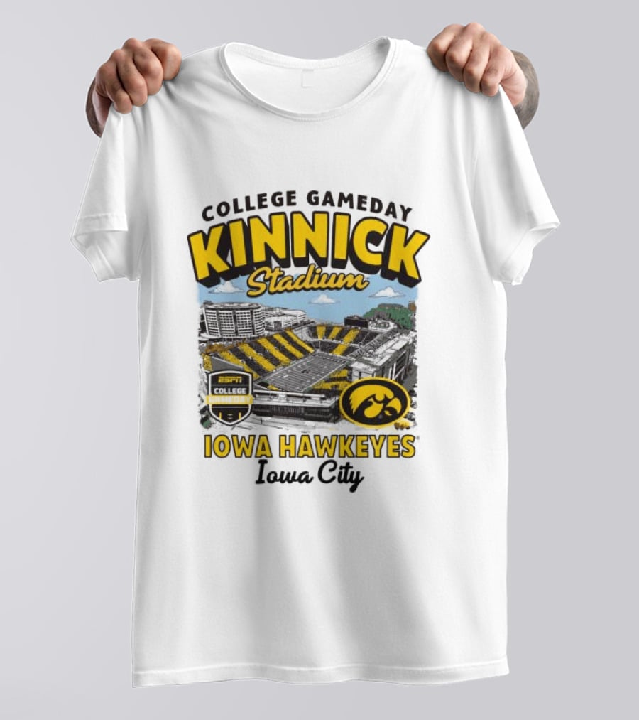 College Gameday Kinnick Stadium Iowa Hawkeyes Iowa City T-Shirt