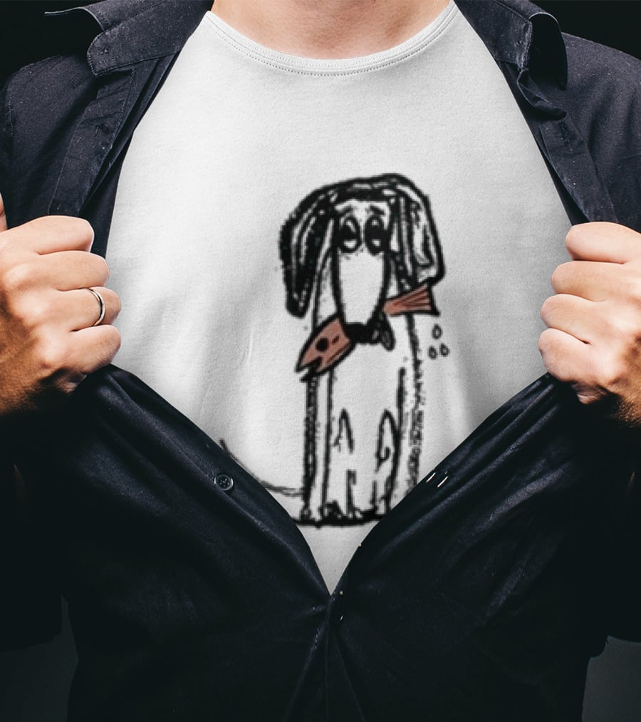 Leftover Salmon Good Dog Fish Band Artful Canine With Fish Collar T-Shirt