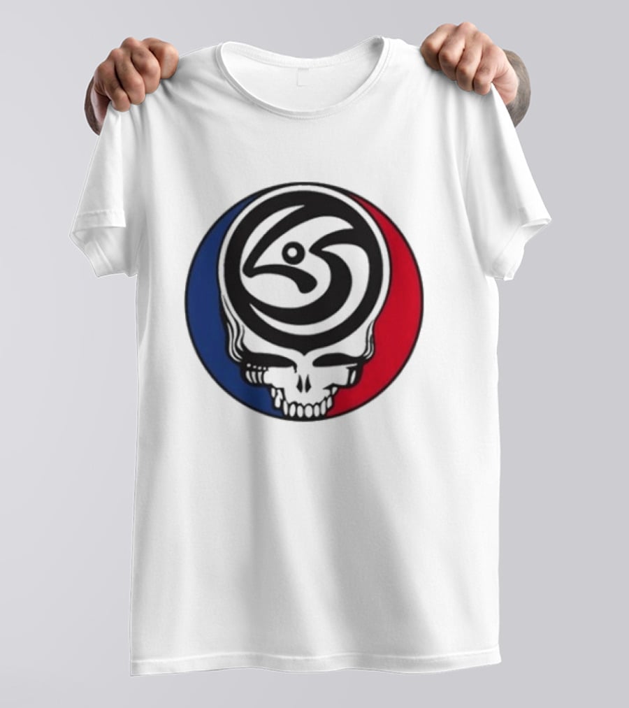 Leftover Salmon Grateful Dead Steal Your Face Salmon Garcia's Chicago March 6 8 2026 T-Shirt