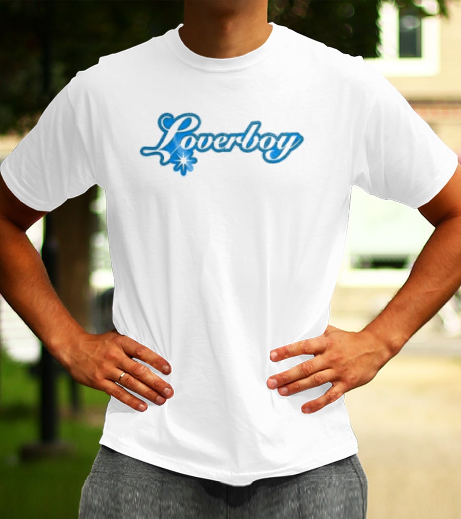 Mariah Carey Store Loverboy White Hearts Flowers T-Shirt