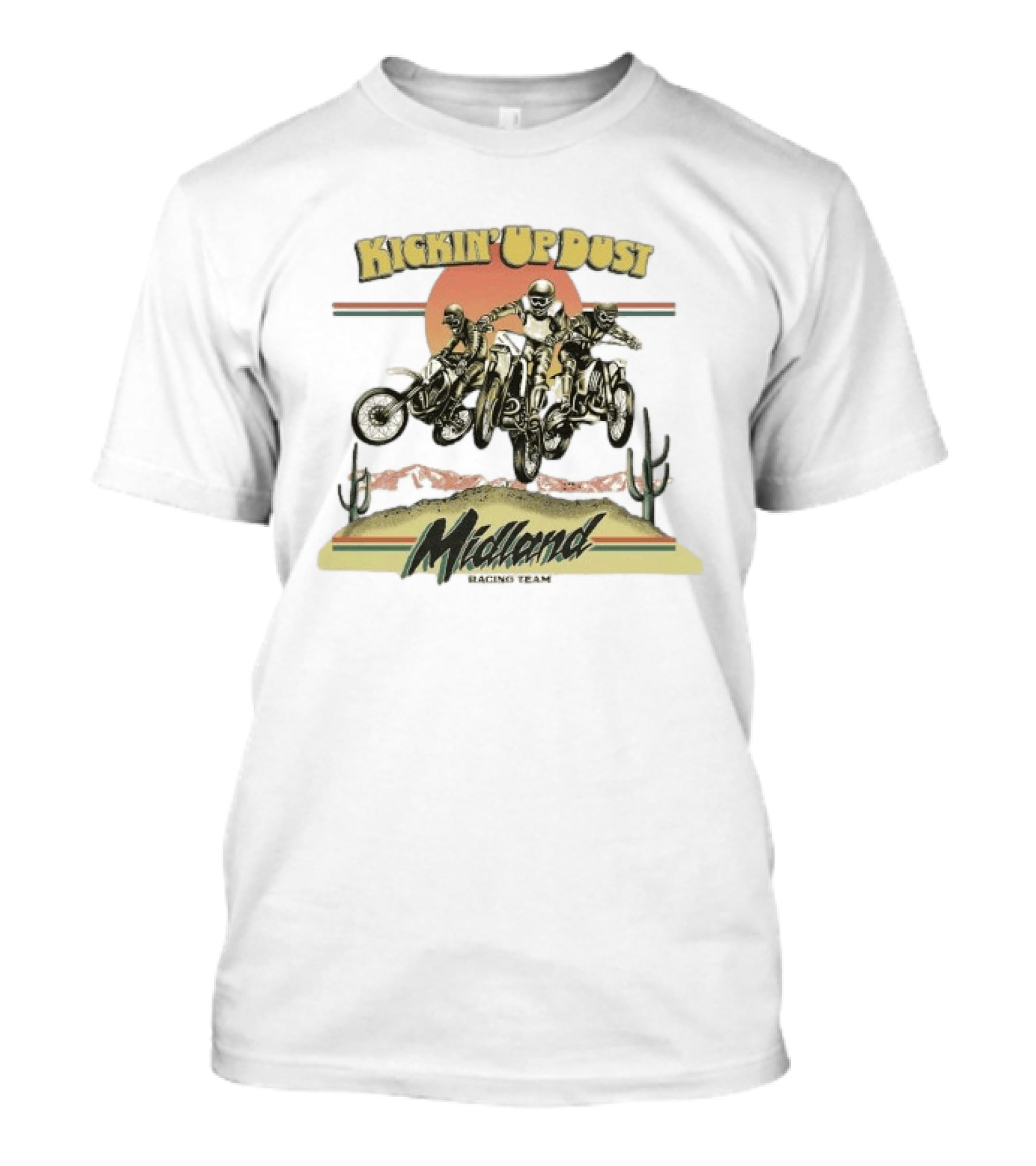 Midland Racing Team Kickin' Up Dust Motorcycle Adventure T-Shirt